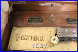 Antique Polyphon Music Box, Plays 15-1/2 Disks, Beautiful