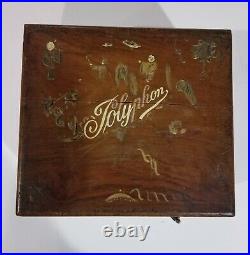 Antique Polyphone Music Box with24 discs WORKS! READ