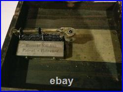 Antique Polyphone Music Box with24 discs WORKS! READ