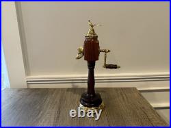 Antique Pre-1900 Pepper Mill Music Box by Reuge Switzerland, Fully Functional