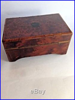 Antique RARE MUSIC BOX 4 AIRS C1880 Walnut Veneered Case