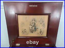 Antique REGINA 39173 Victorian Table Top Music Box Plays 15.5 Discs (TESTED)