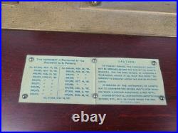 Antique REGINA 39173 Victorian Table Top Music Box Plays 15.5 Discs (TESTED)