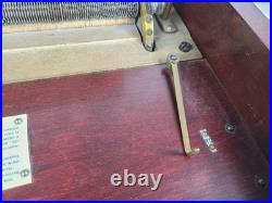 Antique REGINA 39173 Victorian Table Top Music Box Plays 15.5 Discs (TESTED)
