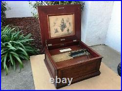 Antique REGINA Double Comb Music Box Sold by Sherman & Clay S/N 22993 With36 Discs