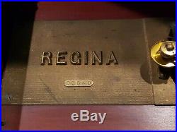 Antique REGINA MUSIC BOX + 26/15.5 Discs. 1896. READ DESCRIPTION