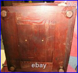 Antique REGINA Working Double Comb Disc Mahogany Wood Music Box Patented 1897