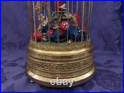 Antique Rarest Christmas Singing Bird Automaton Music Box Cage By Karl Griesbaum