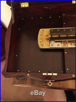Antique Regina 15.5 Double Comb Disc Music Box 1890s Mahogany Lovingly Restored