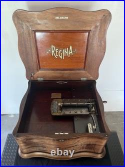 Antique Regina Double Comb Music Box +One 15 1/2 Disc Pre-1900