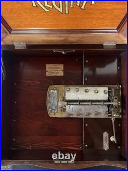 Antique Regina Double Comb Music Box +One 15 1/2 Disc Pre-1900