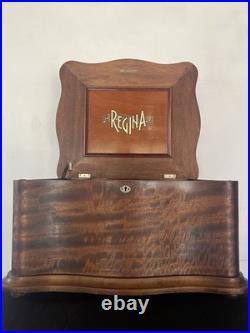 Antique Regina Double Comb Music Box +One 15 1/2 Disc Pre-1900