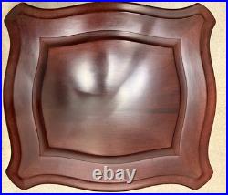 Antique Regina Mahogany Serpentine Double Comb Music Box +Eight 15 1/2 discs