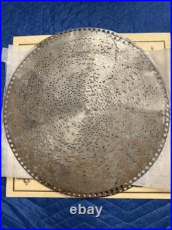 Antique Regina Mahogany Serpentine Double Comb Music Box +Eight 15 1/2 discs