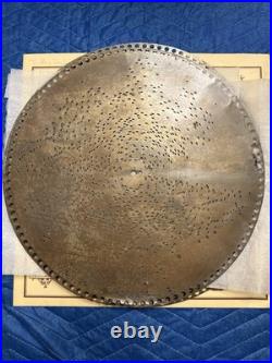 Antique Regina Mahogany Serpentine Double Comb Music Box +Eight 15 1/2 discs