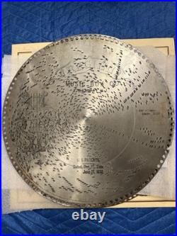 Antique Regina Mahogany Serpentine Double Comb Music Box +Eight 15 1/2 discs