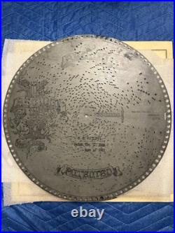 Antique Regina Mahogany Serpentine Double Comb Music Box +Eight 15 1/2 discs