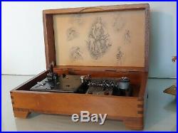 Antique Regina Music Box 1896 Thorens Switzerland AD30 READ