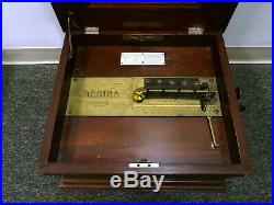 Antique Regina Music Box Tested & Working Includes 15 1/2 Inch Discs