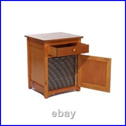 Antique Regional Mahogany Music Box Disk Cabinet with One Disk C1920