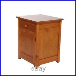 Antique Regional Mahogany Music Box Disk Cabinet with One Disk C1920