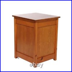 Antique Regional Mahogany Music Box Disk Cabinet with One Disk C1920