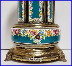 Antique Reuge Lipstick Cigarette Carousel Music Box Cherub ITALY Needs Repair