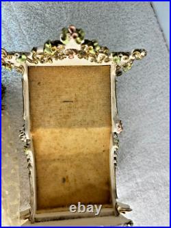 Antique Reuge Music Box Swing Crib Baby Bed WITH CANOPY NO DOLL Works, READ