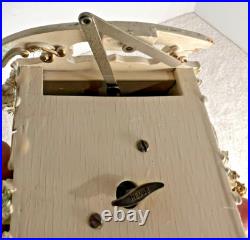 Antique Reuge Music Box Swing Crib Baby Bed WITH CANOPY NO DOLL Works, READ