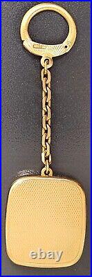 Antique Reuge Ste Croix Swiss Musical Wind-Up Music Box Key Chain Pendant