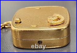 Antique Reuge Ste Croix Swiss Musical Wind-Up Music Box Key Chain Pendant