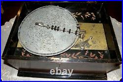 Antique Rosewood Disc Music Box (Polyphon) Including 28 discs c. 1870+