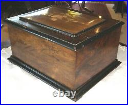 Antique Rosewood Disc Music Box (Polyphon) Including 28 discs c. 1870+