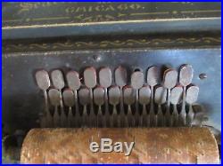 Antique SEARS Gem Roller Organ 1 family owner w ORIGINAL SHIPPING CRATE 19 Rolls