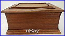 Antique SYMPHONION Walnut Case Disc MUSIC BOX Circa 1880. Needs Work