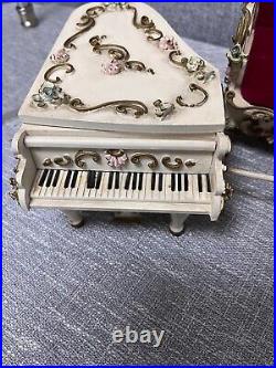 Antique Spielwaren Reuge Music Box Germany Vtg SET of 5 DS43
