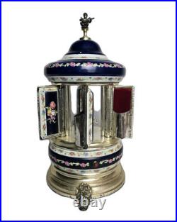 Antique Spinning Cigarette Lipstick Carousel Music Box