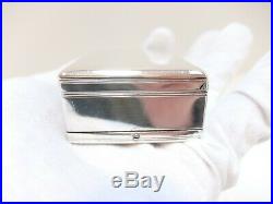 Antique Sterling Silver Music Box Snuff Box Tabatiere (watch Video)