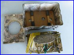 Antique Sterling Silver Swiss Singing Bird Box Unique Singing Tone Rare Movement