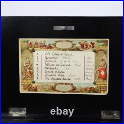 Antique Swiss 8-Tune Cylinder Music Box C1890 Antique Swiss 8-Tune Cylinder Music Box C1890