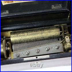 Antique Swiss 8-Tune Cylinder Music Box C1890 Antique Swiss 8-Tune Cylinder Music Box C1890