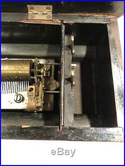 Antique Swiss Crank Cylinder Music Box