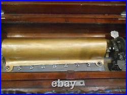 Antique Swiss Cylinder Music Box 12 songs