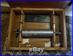 Antique Swiss Cylinder Music Box 1885