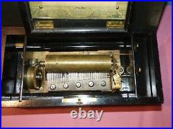Antique Swiss Cylinder Music Box Made for Mermod & Jaccard Jewelry Co