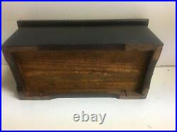 Antique Swiss Cylinder Music Box -wood Case-plays Well 4 Songs