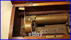 Antique Swiss Cylinder Type Music Box for Parts or Restoration Project