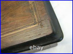 Antique Swiss Cylinder Wood Inlay Music Box 8 Airs Song Tune 42 Note