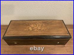 Antique Swiss Music Box. Six Airs. Lever Wind. Mid 1800s. Beautiful Sound