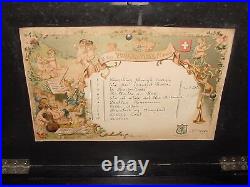 Antique Swiss Music Box with INCREDIBLE Tune selections! 10 tunes
